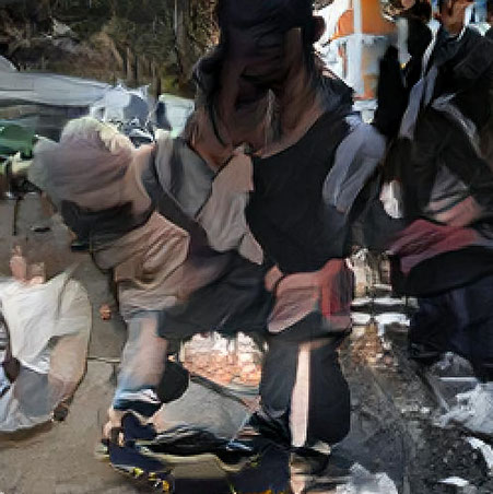 the same AI generated caption: A young girl is holding a teddy bear.