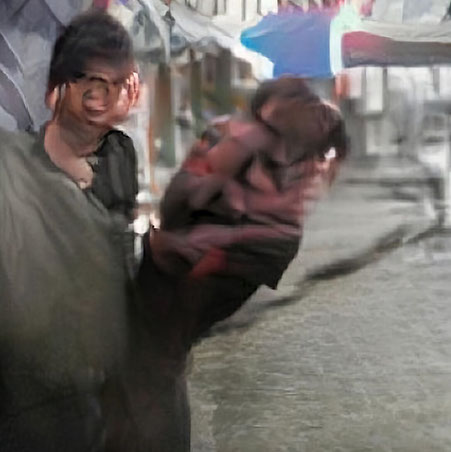 the same AI generated caption: A young girl is holding a teddy bear.