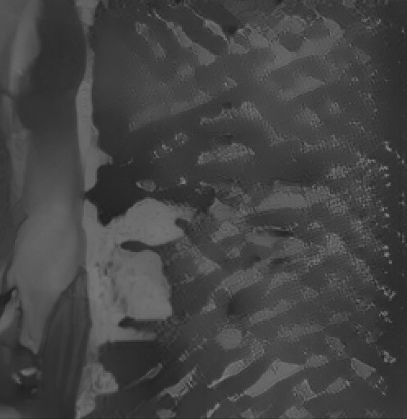 An AI generated artwork: A person is holding an umbrella in the rain.