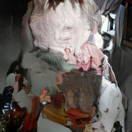 An AI Generated image: A little girl sitting on a toilet in a bathroom. 